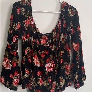 Forever 21 3X off shoulder floral top